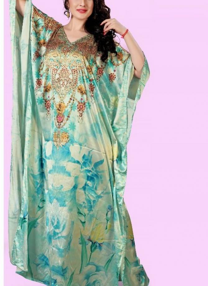 Jelite Kaftans 2 Fancy Designer Casual Wear Japan Satin Silk Kaftan Style Kurti Collection